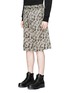 Front View - Click To Enlarge - ACNE STUDIOS - 'Ryder' tiger print Bermuda shorts
