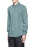 Front View - Click To Enlarge - ACNE STUDIOS - 'Stune' pleat front tech fabric shirt