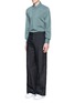 Figure View - Click To Enlarge - ACNE STUDIOS - 'Stune' pleat front tech fabric shirt