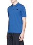 Front View - Click To Enlarge - ACNE STUDIOS - Kolby' face patch polo shirt
