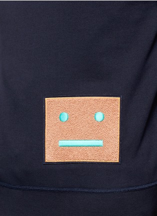 Detail View - Click To Enlarge - ACNE STUDIOS - 'College L Face' cotton French terry sweatshirt