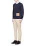 Figure View - Click To Enlarge - ACNE STUDIOS - 'College L Face' cotton French terry sweatshirt