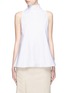Main View - Click To Enlarge - THE ROW - 'Luna' tie neck cotton poplin sleeveless top