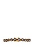 Back View - Click To Enlarge - AISHWARYA - Mounted diamond gold alloy tennis bracelet