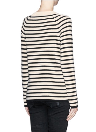 Back View - Click To Enlarge - EQUIPMENT - 'Lucien' rib knit stripe sweater