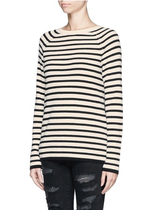 Front View - Click To Enlarge - EQUIPMENT - 'Lucien' rib knit stripe sweater