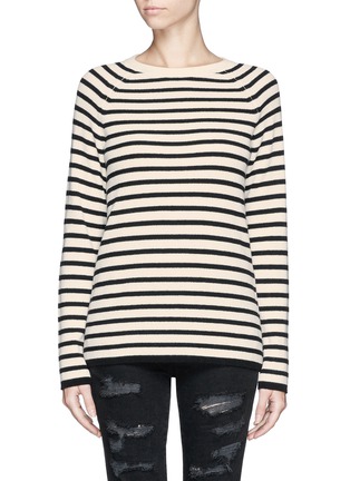 Main View - Click To Enlarge - EQUIPMENT - 'Lucien' rib knit stripe sweater