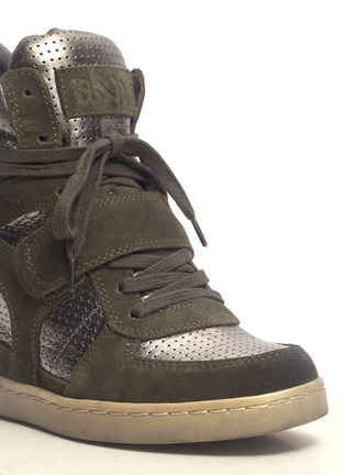 Detail View - Click To Enlarge - ASH - 'Cool' leather wedge sneakers