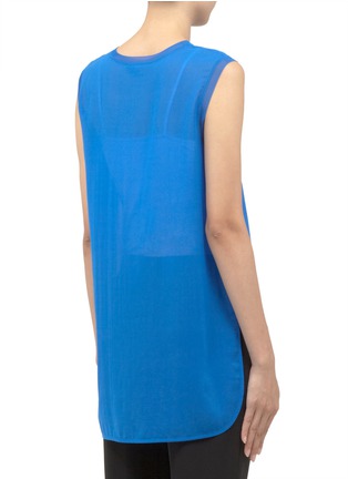 Back View - Click To Enlarge - VINCE - Silk-blend muscle T-shirt