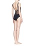 Front View - Click To Enlarge - JETS - Aspire mesh panel one-piece swimsuit