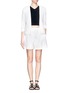 Figure View - Click To Enlarge - MO&CO. EDITION 10 - Open front mesh cropped jacket