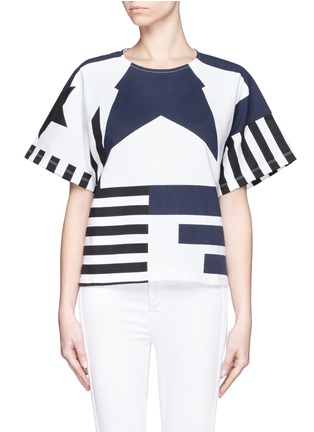 Main View - Click To Enlarge - SEE BY CHLOÉ - Star and stripes sweatshirt