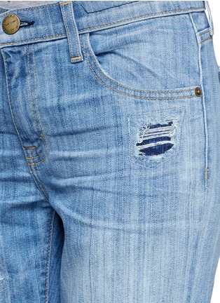Detail View - Click To Enlarge - CURRENT/ELLIOTT - 'The Fling Omaha' jeans in patch repair