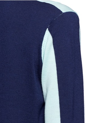 Detail View - Click To Enlarge - MO&CO. EDITION 10 - Colour-block cardigan