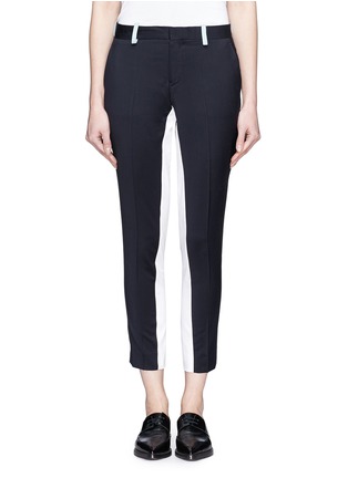 Main View - Click To Enlarge - EACH X OTHER - Contrast trim wool tuxedo pants