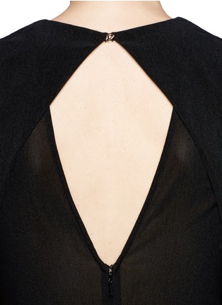 Detail View - Click To Enlarge - MO&CO. EDITION 10 - Open back layered jumpsuit