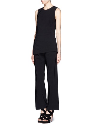 Front View - Click To Enlarge - MO&CO. EDITION 10 - Open back layered jumpsuit