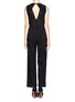Figure View - Click To Enlarge - MO&CO. EDITION 10 - Open back layered jumpsuit