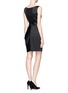 Back View - Click To Enlarge - ALICE & OLIVIA - Brayden draped dress