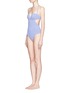 Figure View - Click To Enlarge - JETS - Resonate stripe one-piece swimsuit