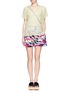 Figure View - Click To Enlarge - CARVEN - Organza jacquard top 