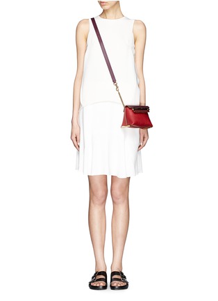 Figure View - Click To Enlarge - CHLOÉ - Clare mini leather crossbody bag