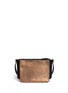 Back View - Click To Enlarge - TIME'S ARROW - Mini Trilogy foil print leather bag 