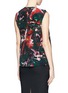 Back View - Click To Enlarge - MSGM - Abstract swirl silk top