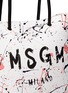 Detail View - Click To Enlarge - MSGM - Splatter paint leather tote