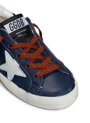Detail View - Click To Enlarge - GOLDEN GOOSE - 'Superstar' leather kids sneakers