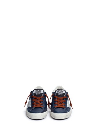 Figure View - Click To Enlarge - GOLDEN GOOSE - 'Superstar' leather kids sneakers