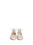 Figure View - Click To Enlarge - AQUAZZURA - 'Belgravia Baby' caged glitter suede toddler flats