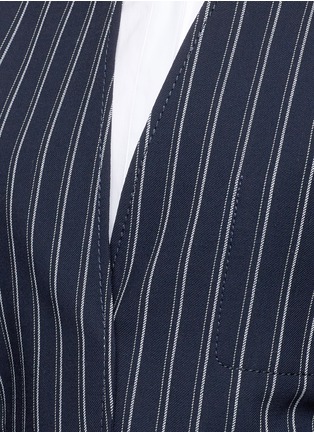 Detail View - Click To Enlarge - ACNE STUDIOS - 'Jada' stripe sash belt wool twill jacket