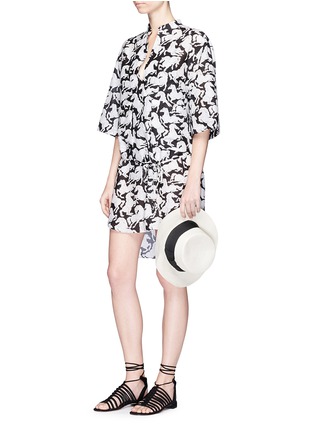 Figure View - Click To Enlarge - STELLA MCCARTNEY - 'Iconic Prints' horse cover-up shirt