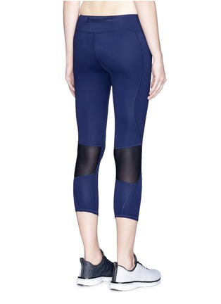 Back View - Click To Enlarge - ATHLETIC PROPULSION LABS - 'The Perfect Capri' mesh panel performance leggings