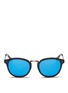 Main View - Click To Enlarge - HAZE COLLECTION - Edge' marble effect mirror sunglasses