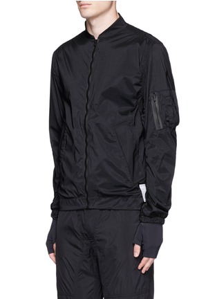 Front View - Click To Enlarge - SATISFY - Ruched seam performance bomber jacket