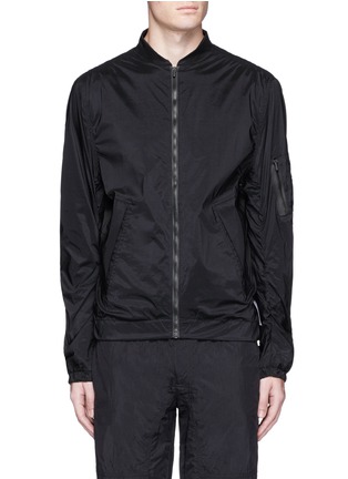 Main View - Click To Enlarge - SATISFY - Ruched seam performance bomber jacket