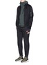 Figure View - Click To Enlarge - SATISFY - Ruched seam performance bomber jacket