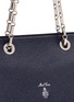  - MARK CROSS - 'Francis Chain Flap' pebbled leather shoulder bag