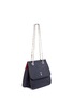Figure View - Click To Enlarge - MARK CROSS - 'Francis Chain Flap' pebbled leather shoulder bag