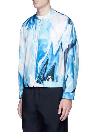 Front View - Click To Enlarge - 73119 - Wave print bomber jacket