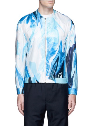 Main View - Click To Enlarge - 73119 - Wave print bomber jacket
