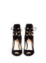 Front View - Click To Enlarge - PAUL ANDREW - 'Nehir Jewel' jewelled heel velvet ankle boots