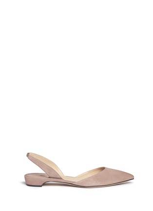 Main View - Click To Enlarge - PAUL ANDREW - 'Rhea 15' suede slingback flats