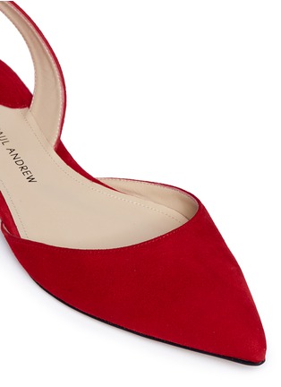 Detail View - Click To Enlarge - PAUL ANDREW - 'Rhea 15' suede slingback flats