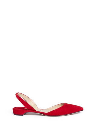 Main View - Click To Enlarge - PAUL ANDREW - 'Rhea 15' suede slingback flats
