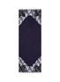 Main View - Click To Enlarge - JANAVI - Velvet floral lace trim cashmere scarf