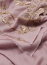 Detail View - Click To Enlarge - JANAVI - Beaded floral embroidery cashmere scarf