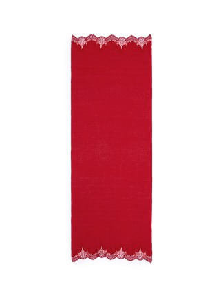 Main View - Click To Enlarge - JANAVI - Ombré lace cashmere scarf